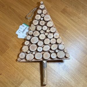 wooden tree decoration